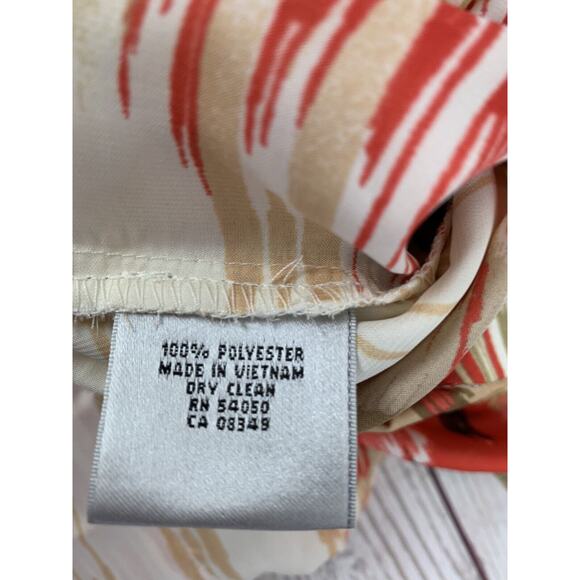 Kasper Separates Dress Womens Petite medium multi colored belted 3/4 sleeves - Picture 4 of 5